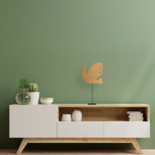 Dove by artist Patrick Murphy made from plywood